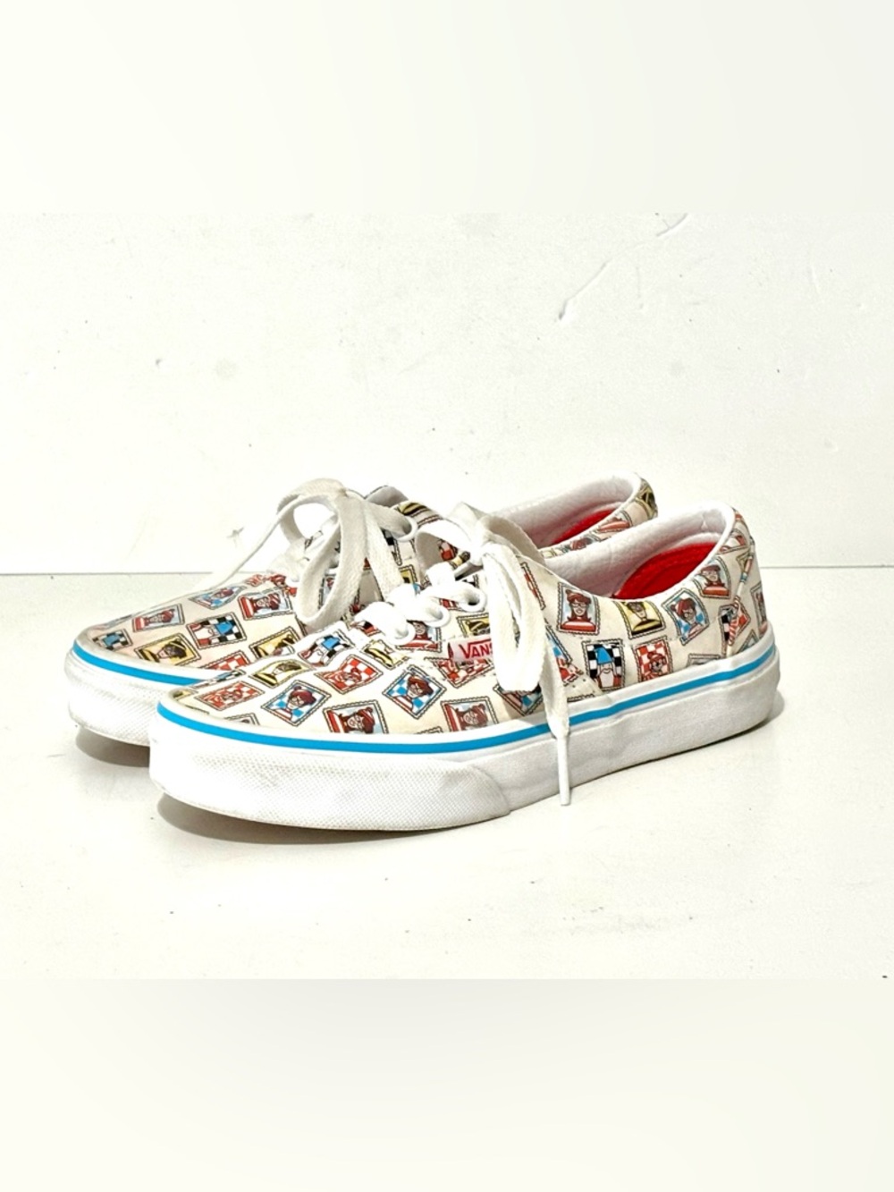 Vans Where’s Waldo Kids Era Sneakers Postage Stamp Youth Boys Girls Size 1